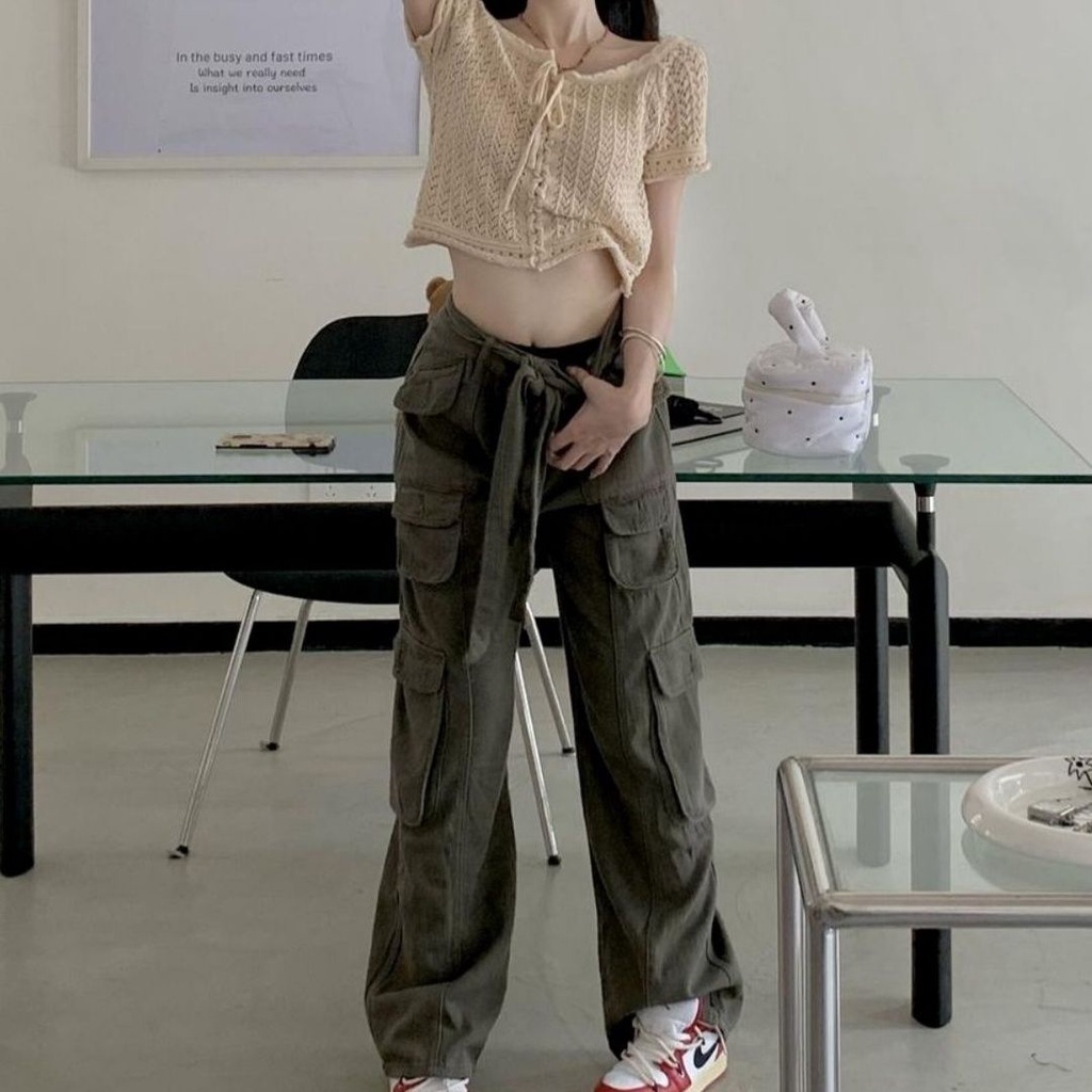 Áo Croptop Tay Ngắn Phong Cách Retro Hợp Thời Trang Hè Cho Nữ