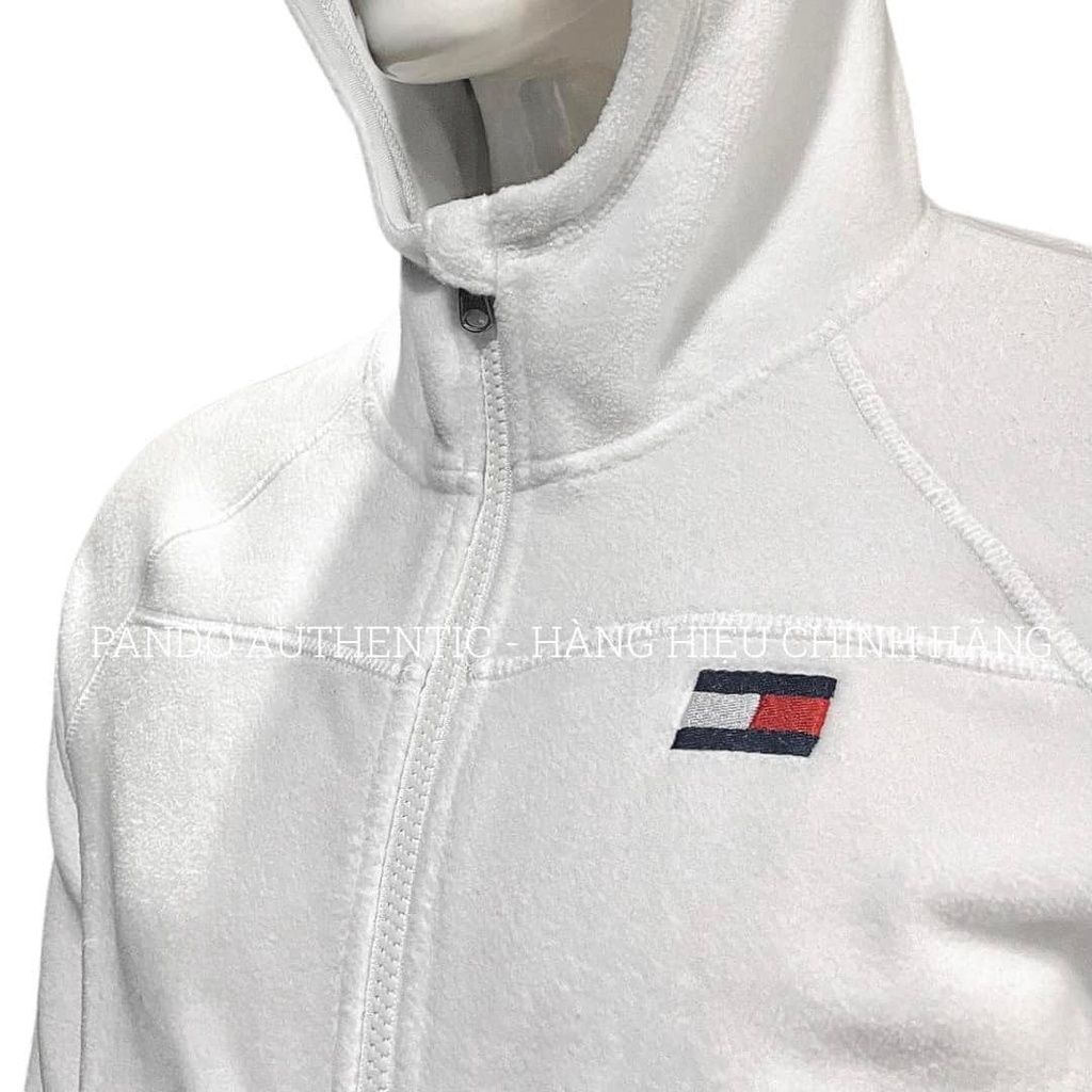 Áo khoác Tommy Unisex trắng chính hãng - Pando Shop