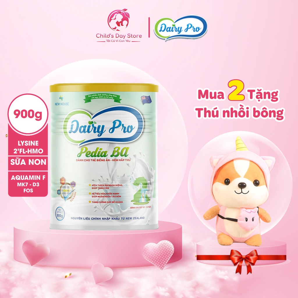 Sữa dinh dưỡng Dairy Pro Pedia Ba 400-900g - Dành cho trẻ biếng ăn,kém hấp thụ - Childs_day.