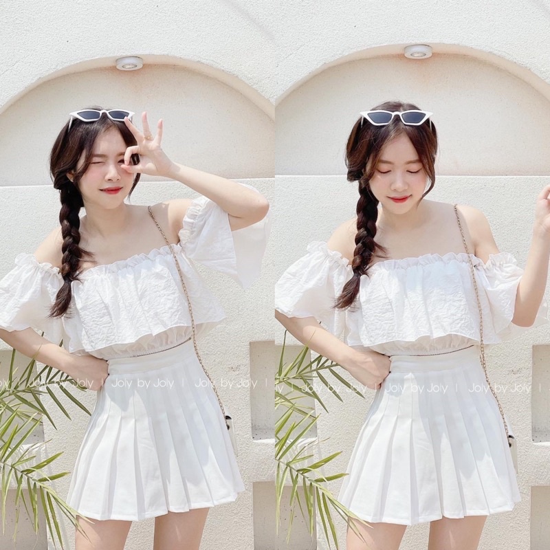 Chân Váy Xếp Ly Ngắn Tennis Skirt JOLY BY JOLY Trơn Big Size Vải Có Độ Co Giãn Nhẹ Giúp Thoải Mái Và Thoáng Mát Khi Mặc