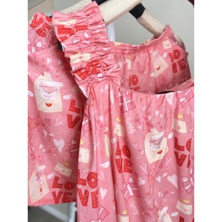 [O] VIBES Đồ bộ 2 dây Lụa Gấm cao cấp Lovely Straps Set