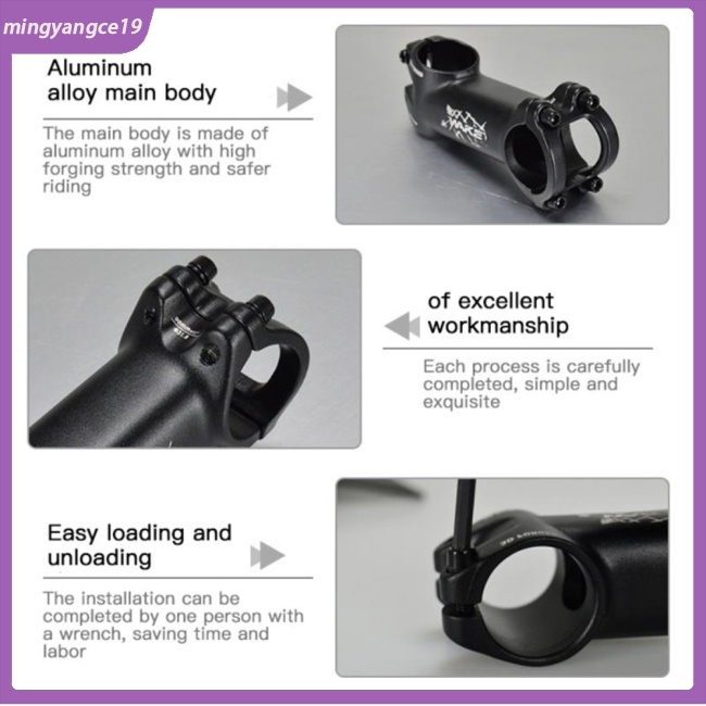 Pô Tăng Chiều Cao Bằng Hợp Kim Nhôm 10 / 17 / 25 / 35 Độ 60 / 70 / 80 / 90 / 100 / 110mm Chuyên Dụng Cho Xe Đạp Leo Núi