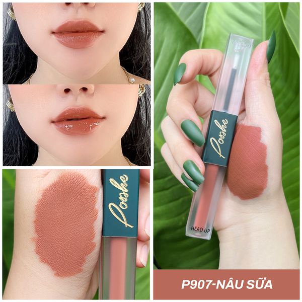 Son Posshe mẫu mới chính hãng, 2 đầu siêu lì, nhẹ môi, ko chì