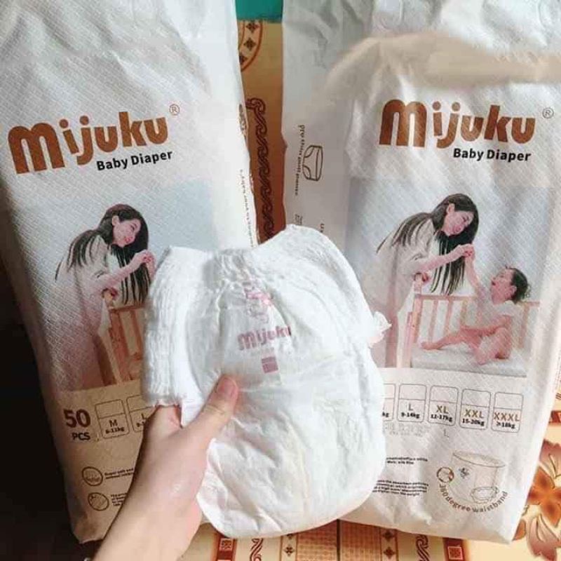 Combo 100 Tả quần cao cấp Mijuku M/L/XL/XXL/XXXL/4XL/5XL