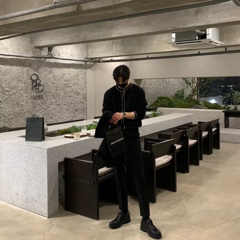 Áo sweater dệt kim nam cổ tròn thời trang nam