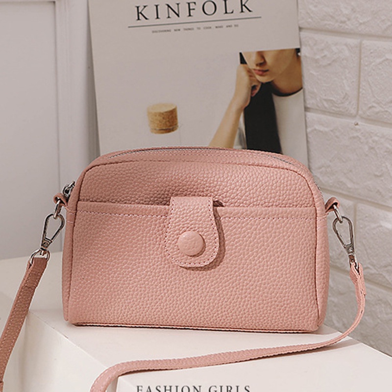 Túi Đeo Vai Màu Trơn Đơn Giản Thời Trang Phong Cách Hàn Quốc Cho Nữ