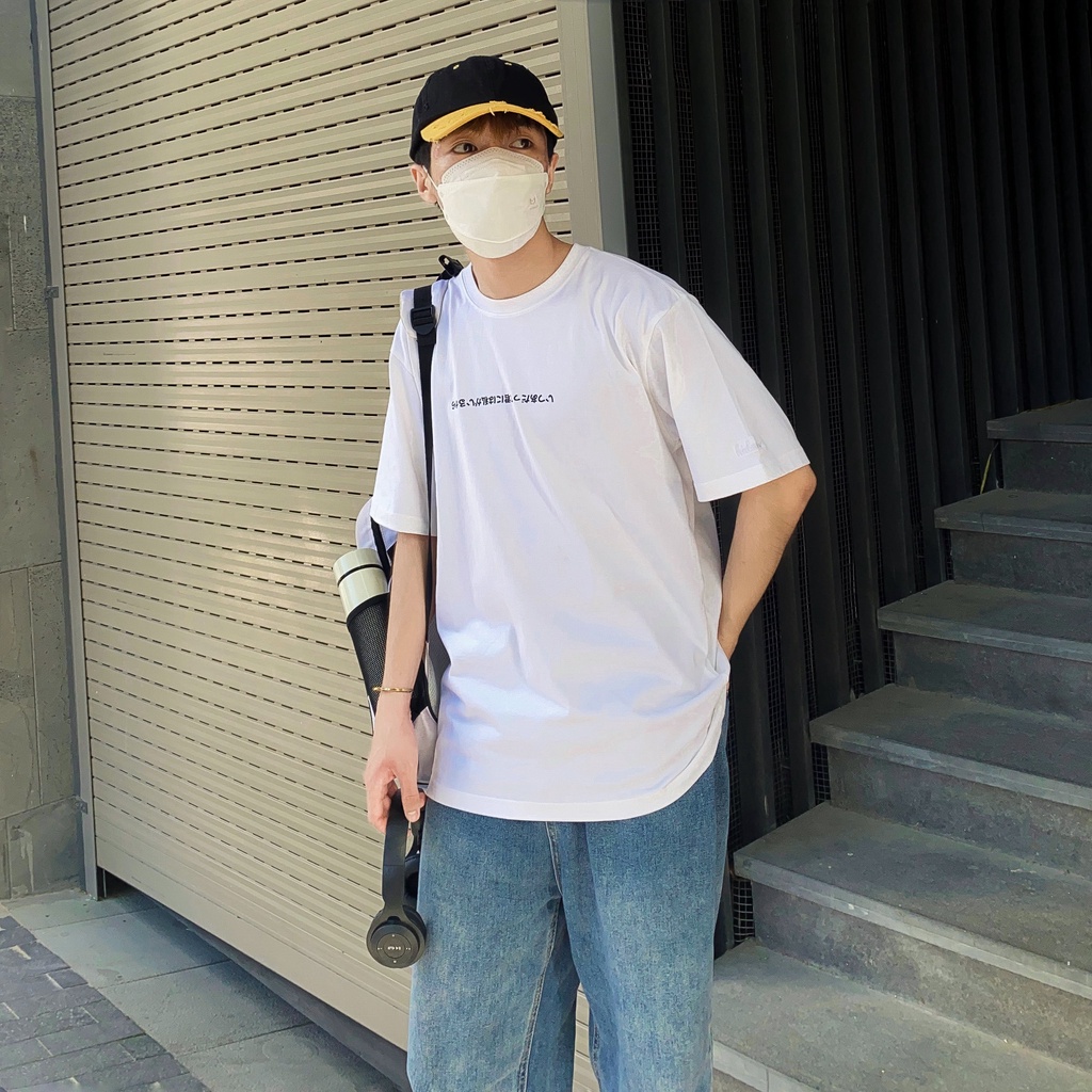 Áo thun Unisex tay lỡ cotton local brand HIDANZ - Sakura Cat