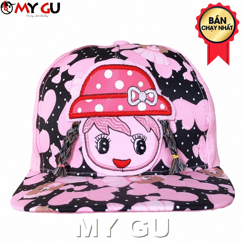 Nón bé gái dễ thương từ 2 tuổi đến 8 tuổi