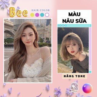 Thuốc nhuộm tóc màu NÂU SỮA cần nâng tone | Bee haircolor, Beehaircolor