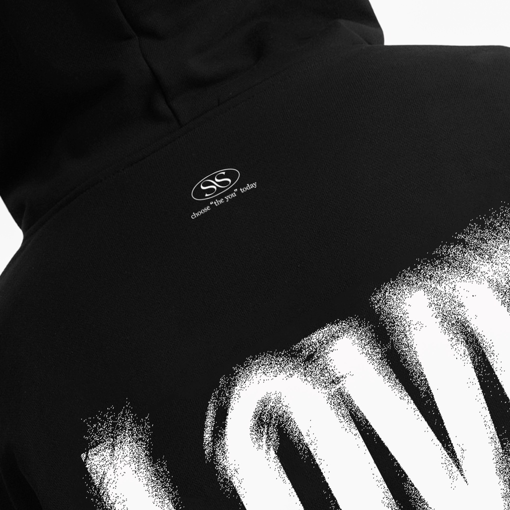 ÁO HOODIE FULLZIP BOXY SOUSTATE "LOVE" (ĐEN) | BigBuy360 - bigbuy360.vn