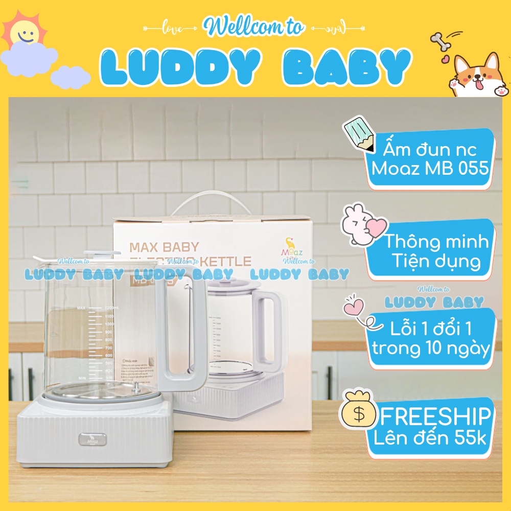 Bình Đun Nước Pha Sữa, Bình Thủy, Ấm Đun Nước Giữ Nhiệt, Khử Clo, Máy Đun Nước Pha Sữa Moaz Bebe Mb 055