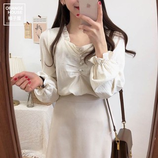 (ORDER) Áo sơ mi tay bồng vintage