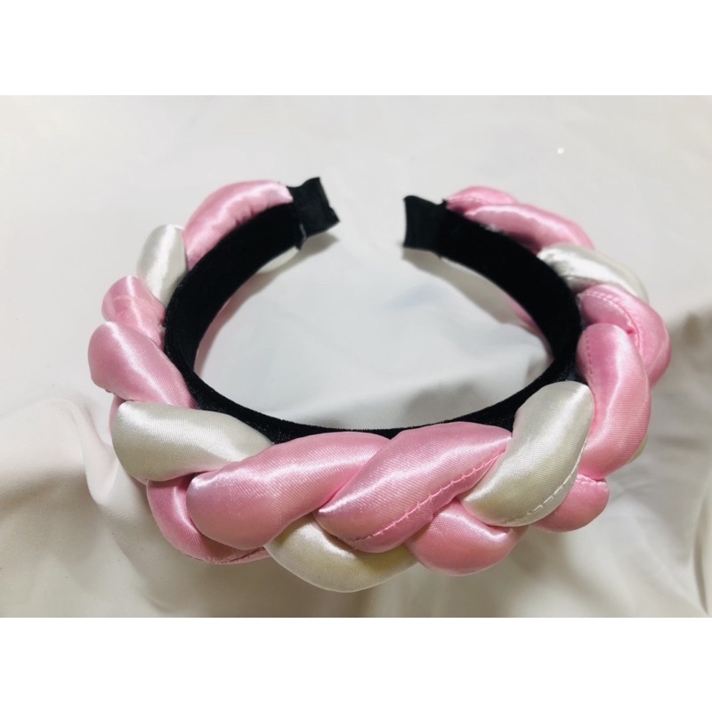 Bờm lụa phối màu cho mẹ và bé