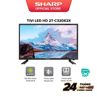 [New model] TV Sharp LED HD 32'' - Điều khiển giọng nói + Google - BH 27 tháng