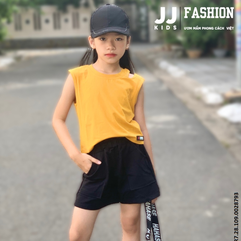 Đồ bộ bé gái thời trang thiết kế cá tính, màu sắc tươi sáng - JJ Kids