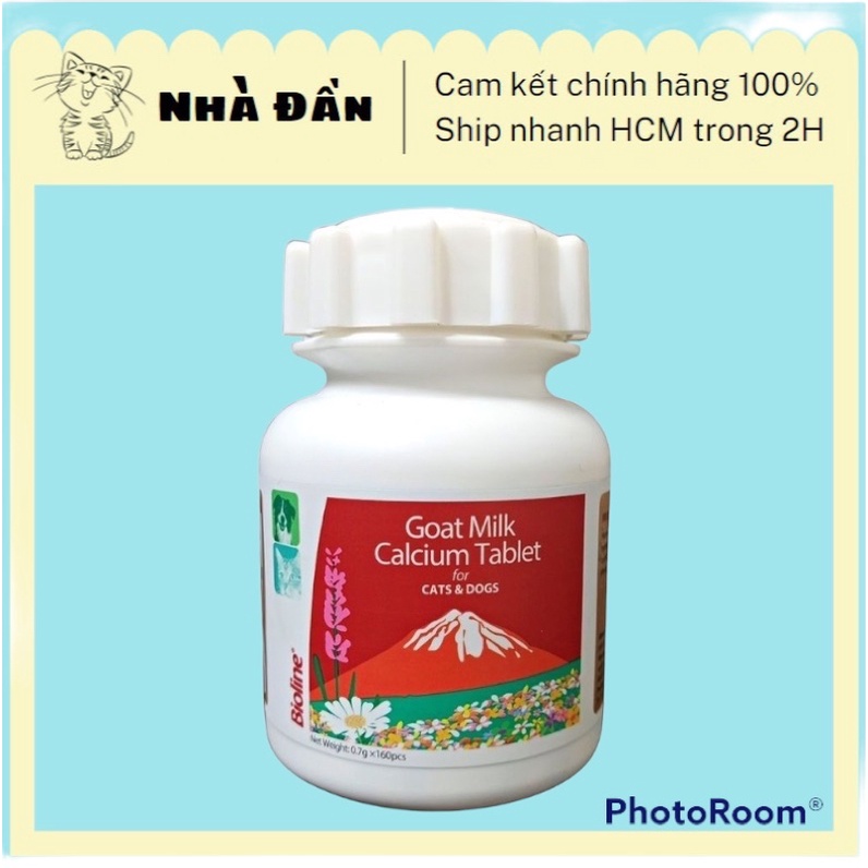 Viên Canxi sữa dê cho thú cưng Bioline