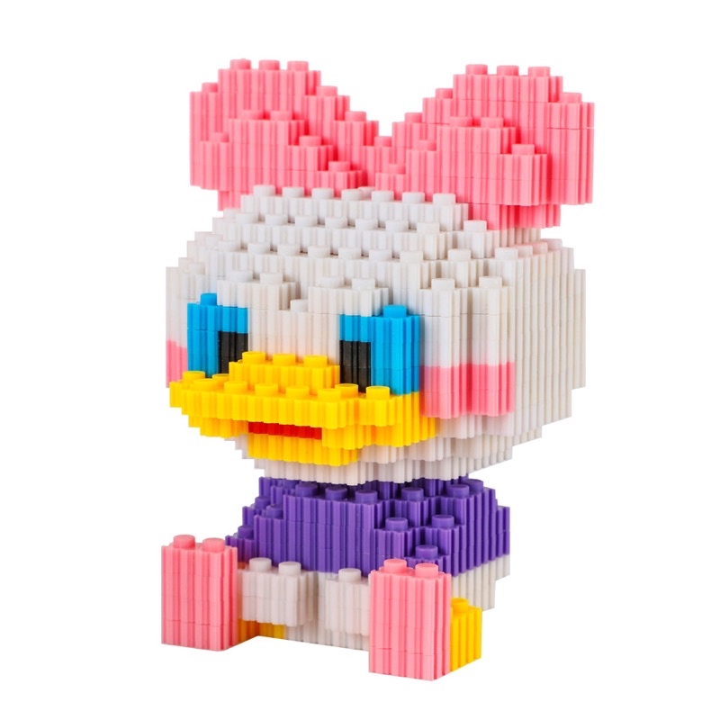 ĐỒ CHƠI XẾP HÌNH/LẮP RÁP MÔ HÌNH ĐỘNG VẬT THU NHỎ SIÊU DỄ THƯƠNG VỊT NỎ HỒNG 638 MÀNH