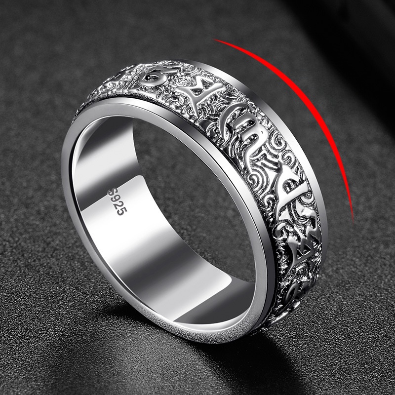 Nhẫn Nam Mạ Bạc Thiết Kế Độc Đáo