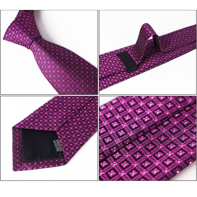 Cà vạt EFAN vải lụa 8cm phong cách doanh nhân sang trọng đơn giản 70 màu sắc tùy chọn thời trang cho nam nữ