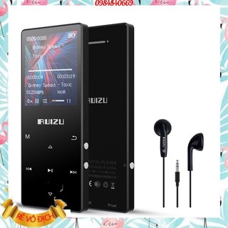 Ruizu d51 - máy nghe nhạc mp3 lossless hifi, bluetooth, loa ngoài, fm radio, hỗ trợ thẻ nhớ lên đến 128gb