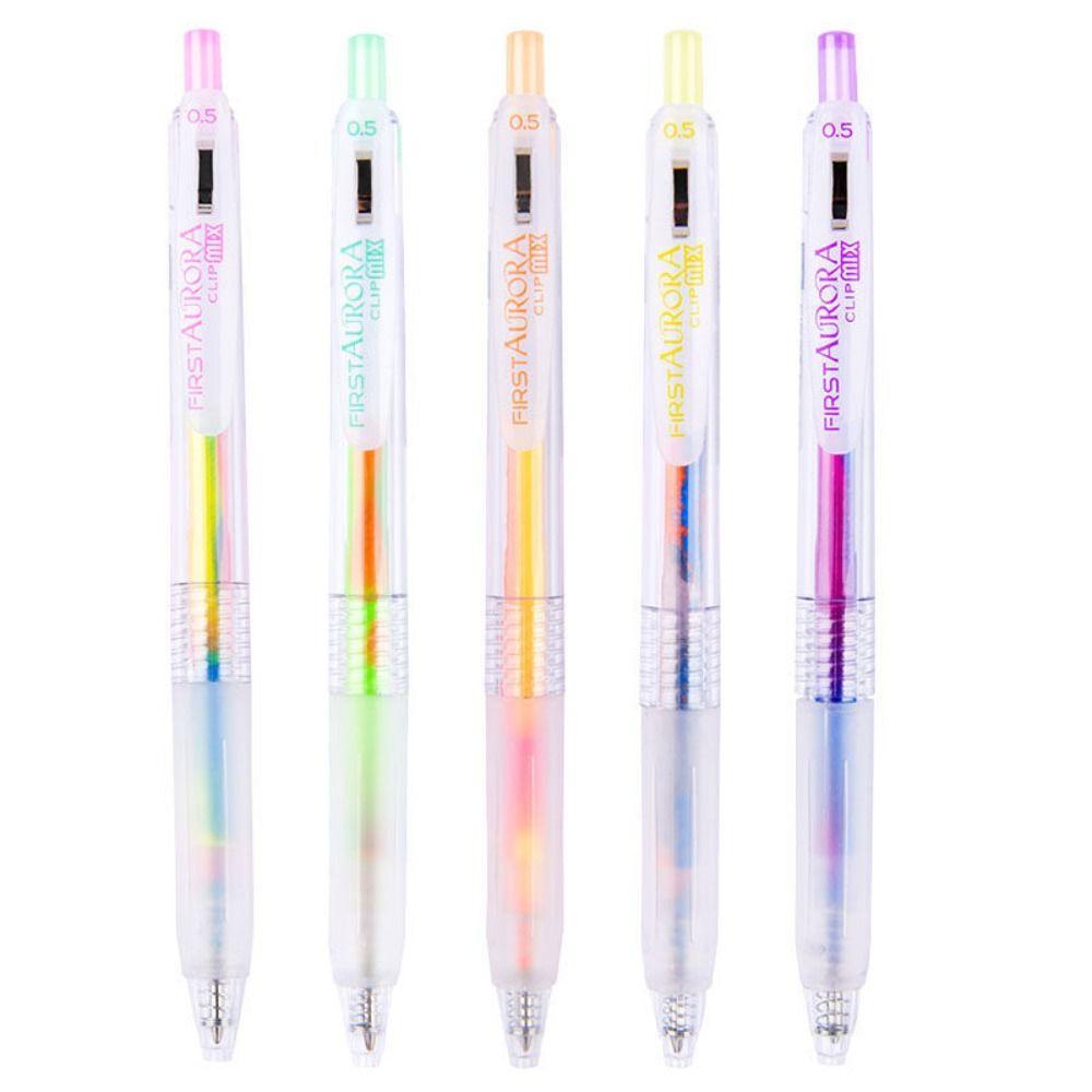 Bút Mực Gel Ngòi 0.5mm Màu Gradient Cho Học Sinh