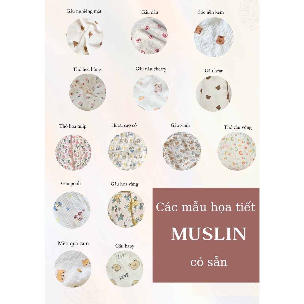 Ủ Choàng Cho Bé Sơ Sinh Bessla 4 Lớp Mềm Mại Thoáng Khí Ưu Ái Cho Làm Da Của Bé An Toàn Giá Rẻ