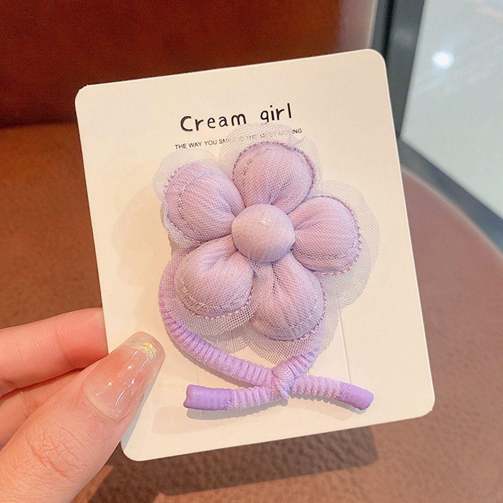 Dây Cột Tóc Vải In Hoa Nhiều Màu Ngọt Ngào Cho Nữ