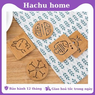 Lót cốc, lót gỗ cách nhiệt để bàn size nhỏ