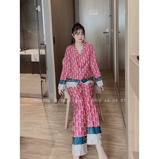 Đồ bộ pijama lụa latin, xước thiết kế TDQD
