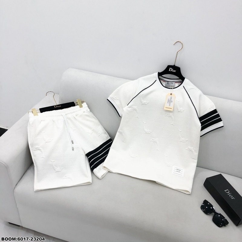 🔥Hot🔥Bộ cộc Thome vân nổi thiết kế hot trend Nam nữ New 2022