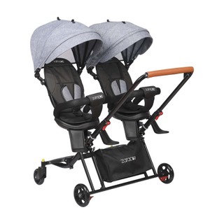 Xe Đẩy Đôi Cho Bé ZARACOS Nicolas 0266 Phối Màu Black Grey Chất Liệu Cao Cấp Bảo Hành 3 Năm