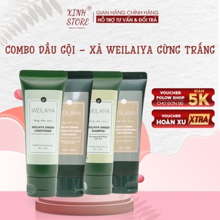 Dầu Gội Xả Gừng Weilaiya Ngăn Rụng, Giúp Mọc Tóc, Nuôi Dưỡng Tóc Óng Mượt [Set Mini 20ml]