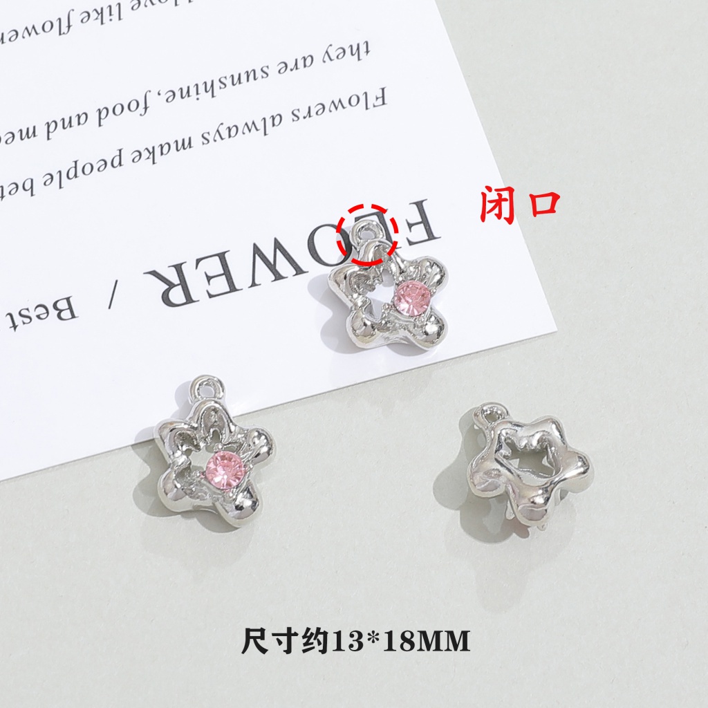 Chuỗi Hạt Đá Mặt Trăng Hình Trái Tim Dùng Làm Trang Sức Thủ Công