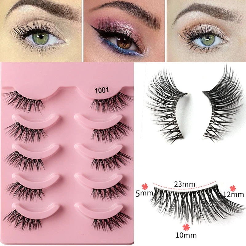 Set 5 Cặp Lông Mi Giả 3D Dài Có Thể Tái Sử Dụng