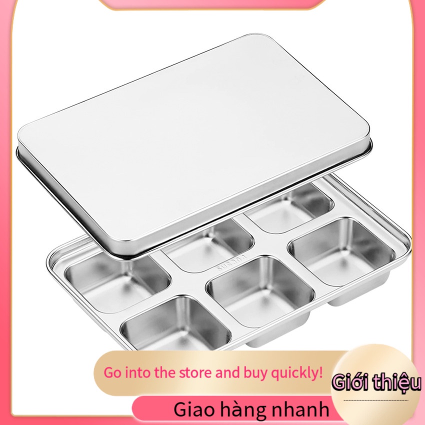 Khay Làm Đá Viên Bằng Thép Không Gỉ Có Nắp Siêu Dễ Tháo Rời An Toàn Cho Cocktail / Nhạc Cụ