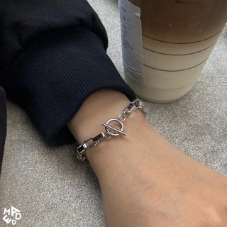 Vòng tay xích titan nam nữ madde / chain squar 9mm bracelet / mã sp002075