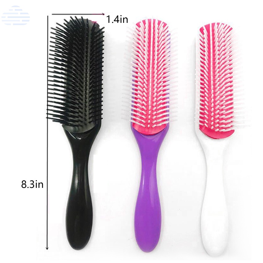 Lược Chải Tóc Xoăn Thẳng 9 Hàng Có Thể Tháo Rời Cho Salon Làm Tóc Tại Nhà