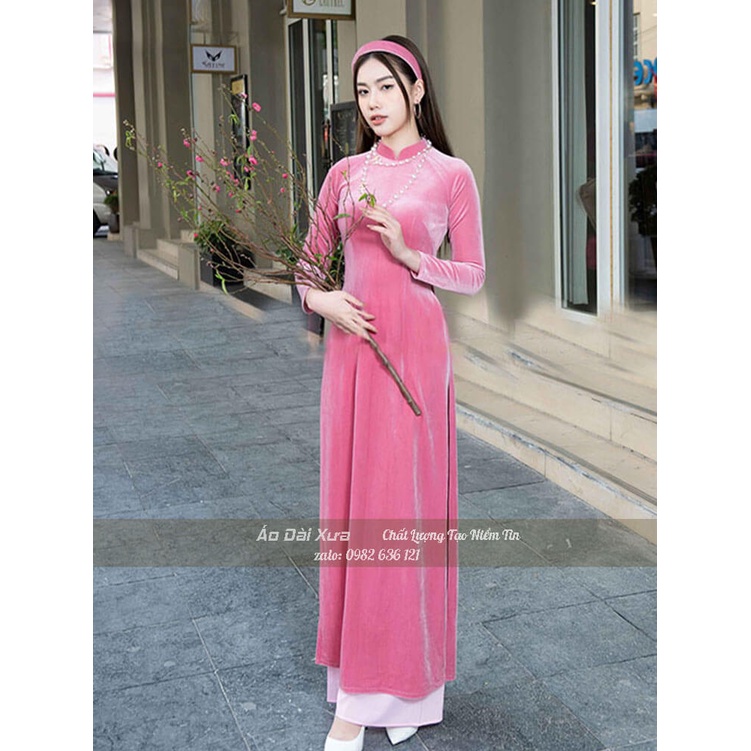 Áo Dài Truyền Thống Nữ Nhung HL17