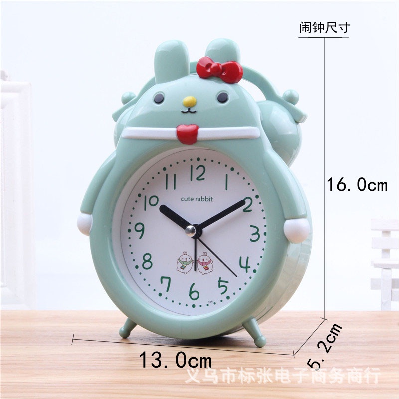 Đồng hồ báo thức để bàn hình thú dễ thương để bàn học, bàn làm việc AUTOMATIK
