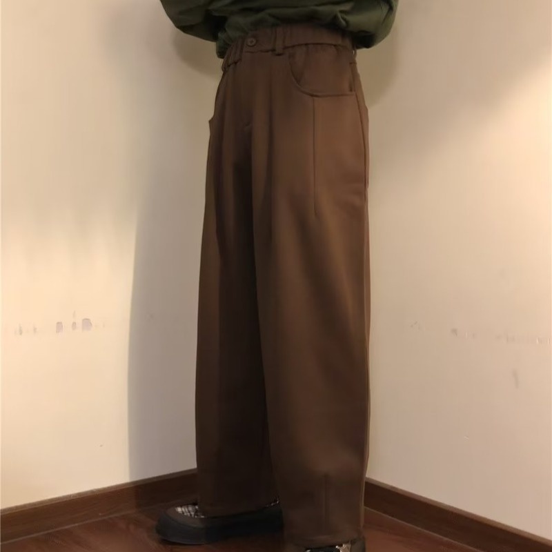 Quần Dài Lưng Cao Dáng Rộng Thời Trang Xuân Hè Phong Cách Harajuku Trẻ Trung Cho Nam