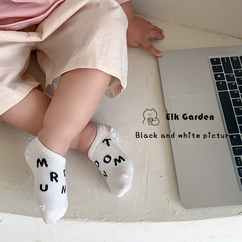 Bộ 4 Đôi Vớ Cotton Mỏng Họa Tiết Hoạt Hình Dễ Thương Chống Trượt Cho Bé MSW-97 1-8 Tuổi