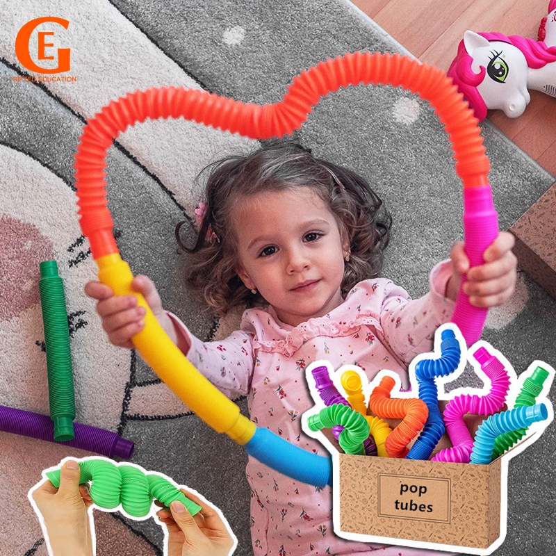 Set 8 Đồ Chơi Ống Hỗ Trợ Giảm Căng Thẳng