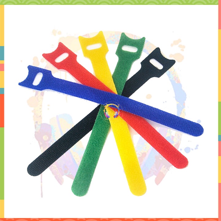 Dây dán velcro, dây cuốn tai nghe cáp sạc điện thoại                                           ol 0iu8