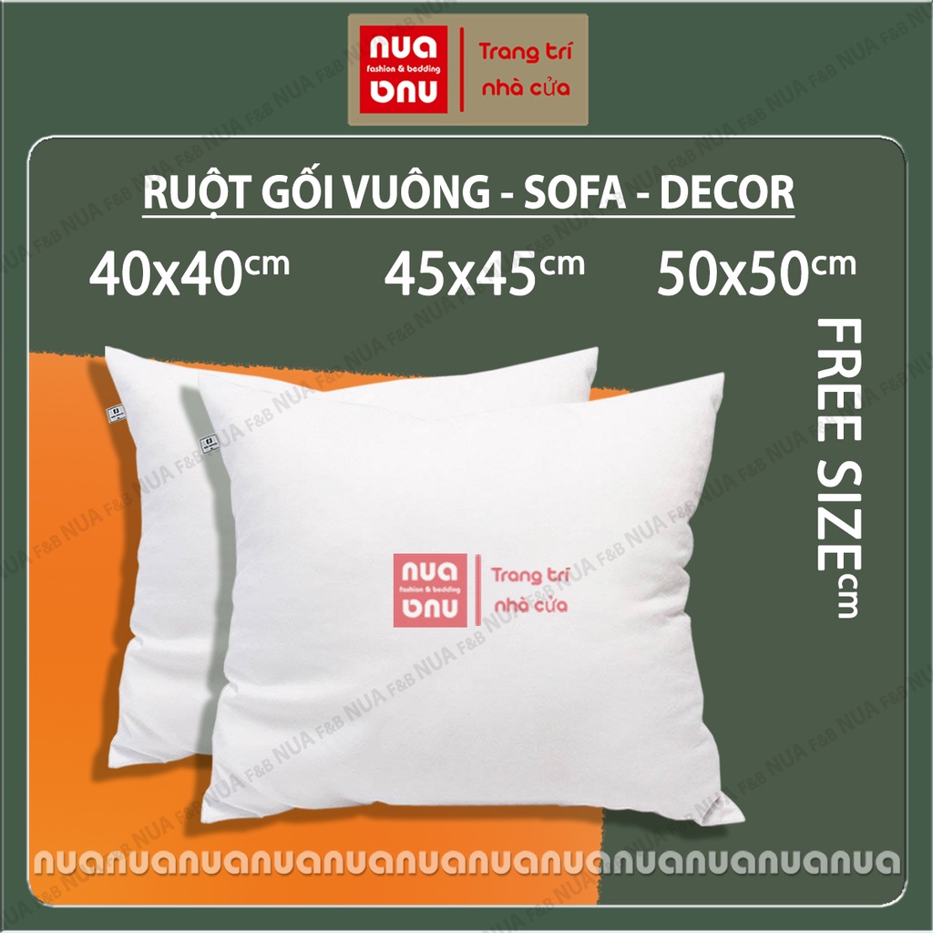 Ruột gối sofa ( Combo 2 chiếc ) , ruột gối vuông 40x40,50x50 căn phồng đàn hồi cao