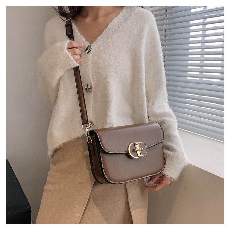 Túi Đeo JASMIN NOIR Chéo Vai Bằng Da PU Có Khóa Dành Cho Nữ