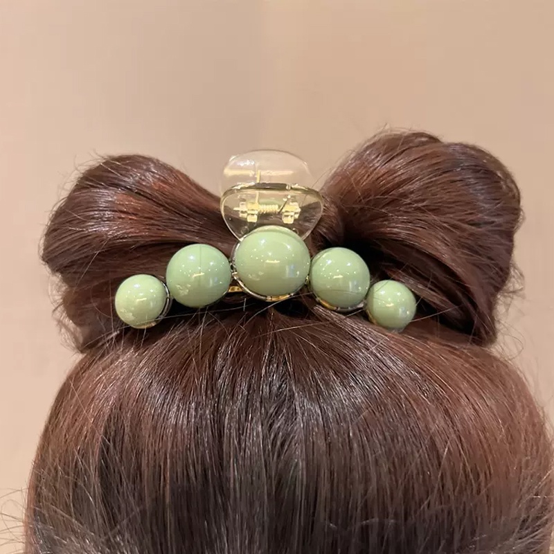 Kẹp Tóc Hình Cá Mập Đính Ngọc Trai Phong Cách Hàn Quốc Mới Cho Nữ