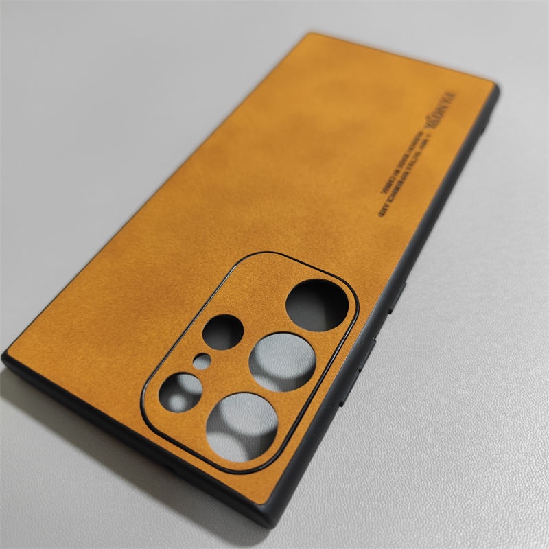 Bao Da Điện Thoại Da Lộn Màu Nhám Cho samsung galaxy s23 ultra s22 plus s21 fe Ốp