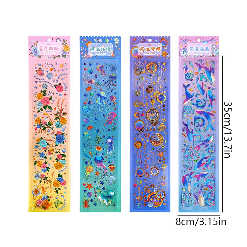 1 Tờ Sticker Dán Trang Trí Chống Thấm Nước Cho Sổ Tay DIY 1 Tấm