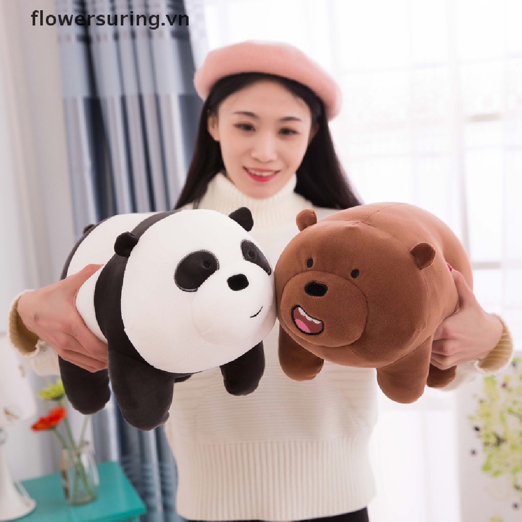 Gấu Bông 25cm We Bare Bears Mềm Mại Trang Trí Nhà Cửa