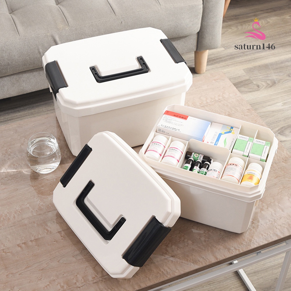 ✧Hộp Nhựa Đựng Thuốc Sơ Cứu Chăm Sóc Sức Khỏe Tiện Dụng